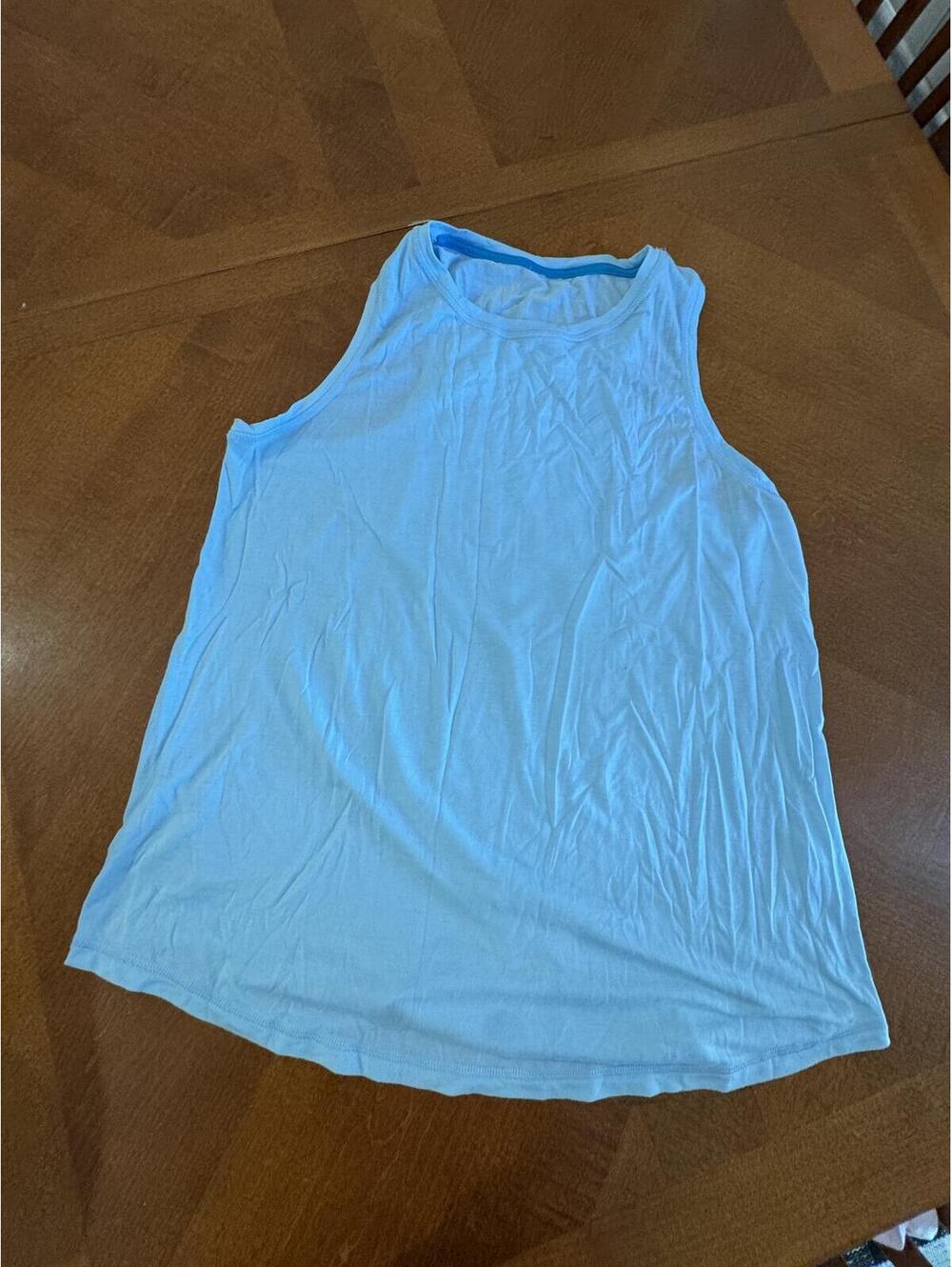 Light Blue Sleeveless Tank Top Siam